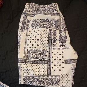 SHEIN Black and White Athletic Shorts